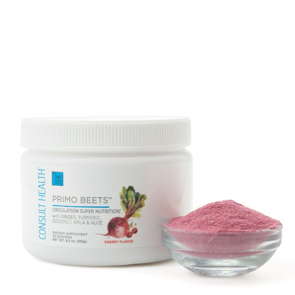 Consult Health Primo Beets ingredients ginger and turmeric highlight natural flavor