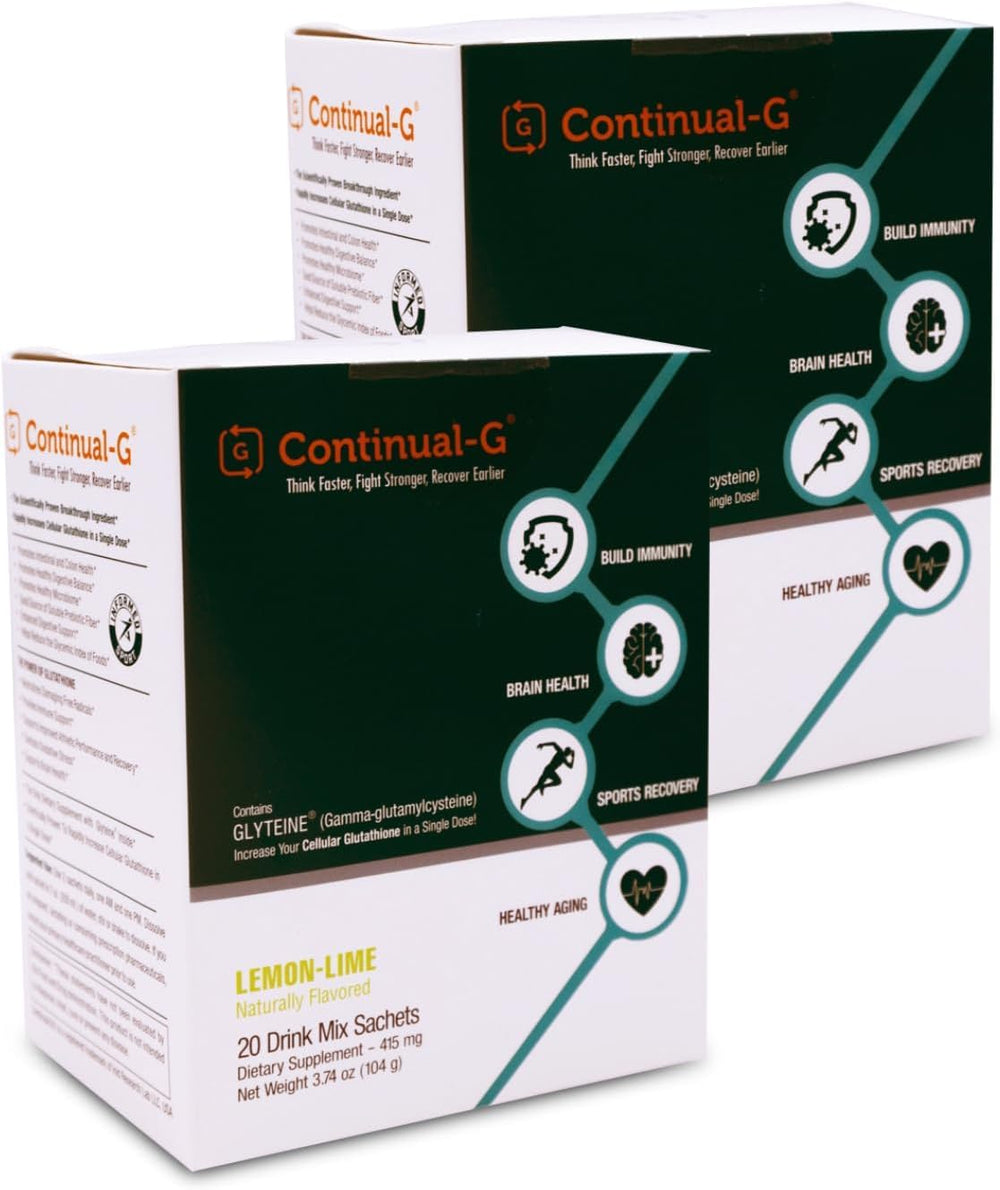 Continual-G bottle front for daily antioxidant and immune support.