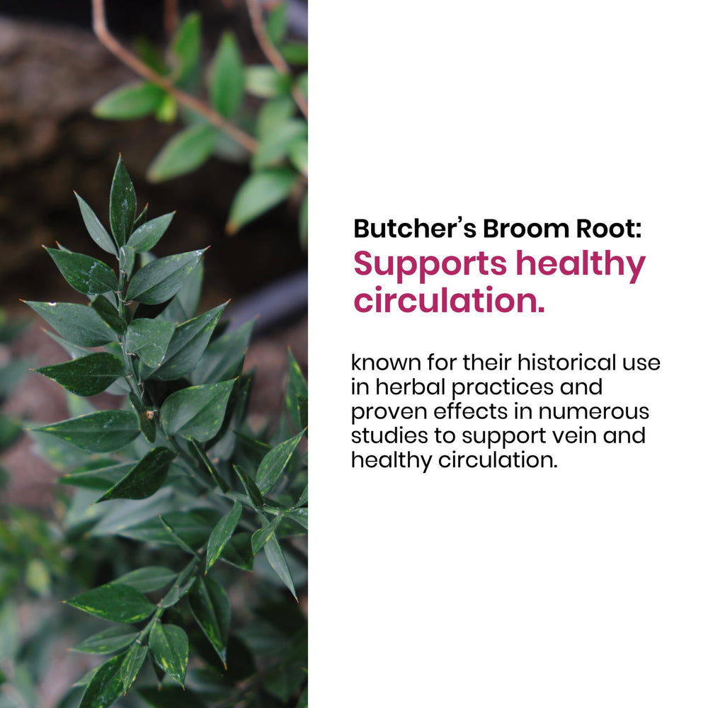 Contravaris product image featuring ruscus aculeatus ingredient for vein support.