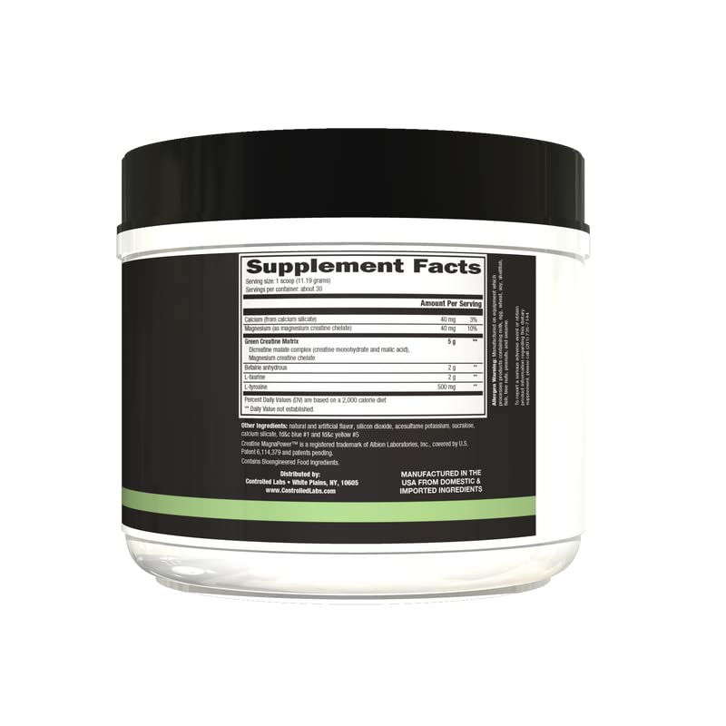 CONTROLLED LABS Green MAGnitude in-use during training showing athletes fueling strength.