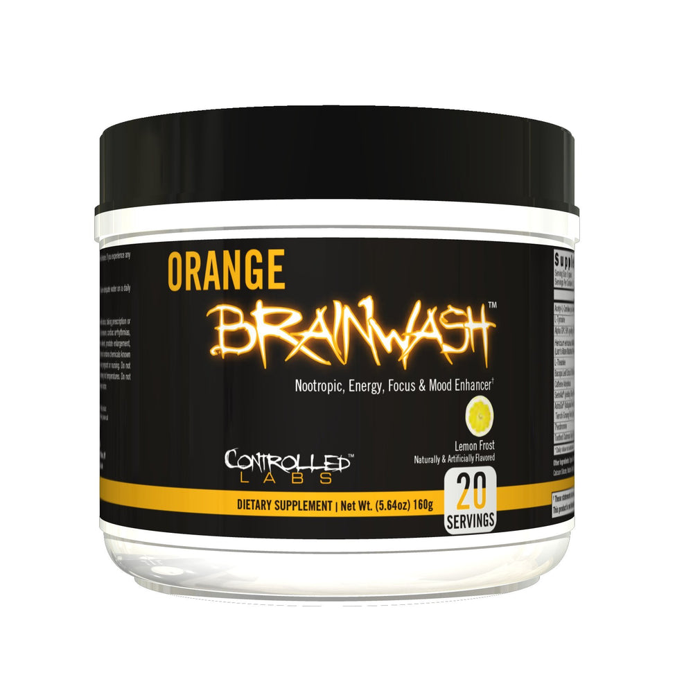 Controlled Labs Orange Brainwash can for enhanced energy and focus