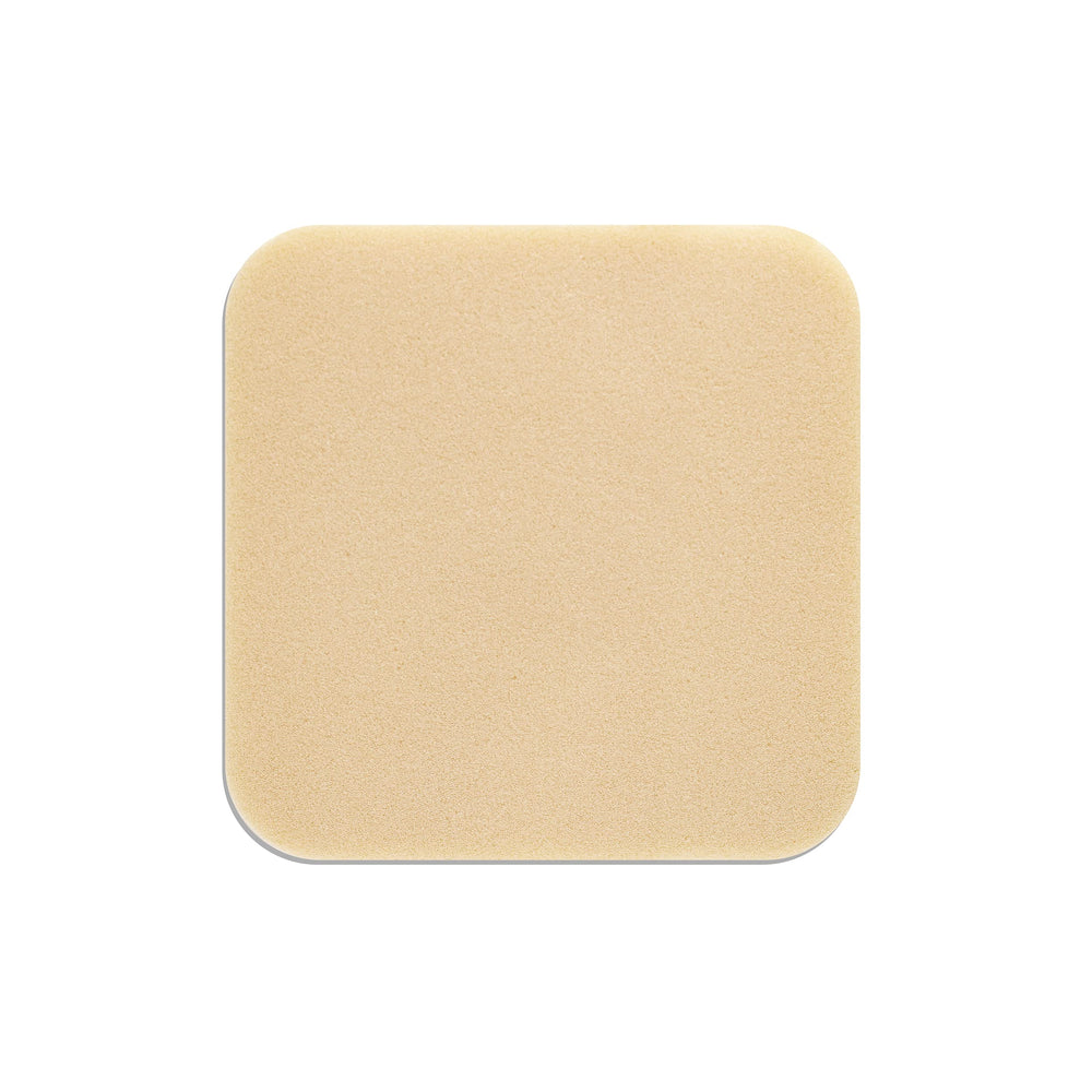ConvaTec DuoDERM Control beige dressing blends with skin.