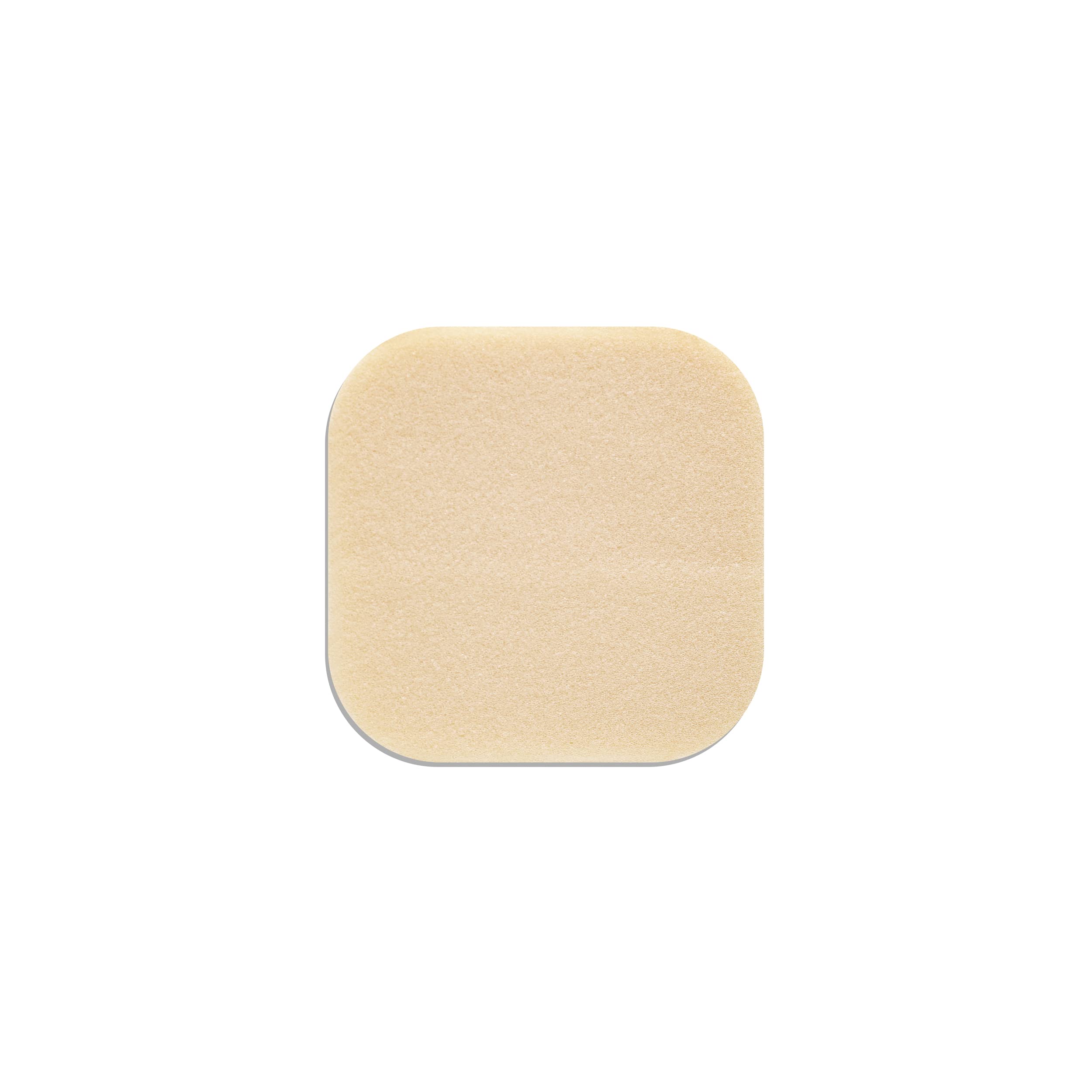 ConvaTec DuoDERM Control Gel 4x4 square beige dressing blends with skin tone.