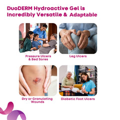 15g DuoDERM hydroactive gel tube in box of 10 for care routines.