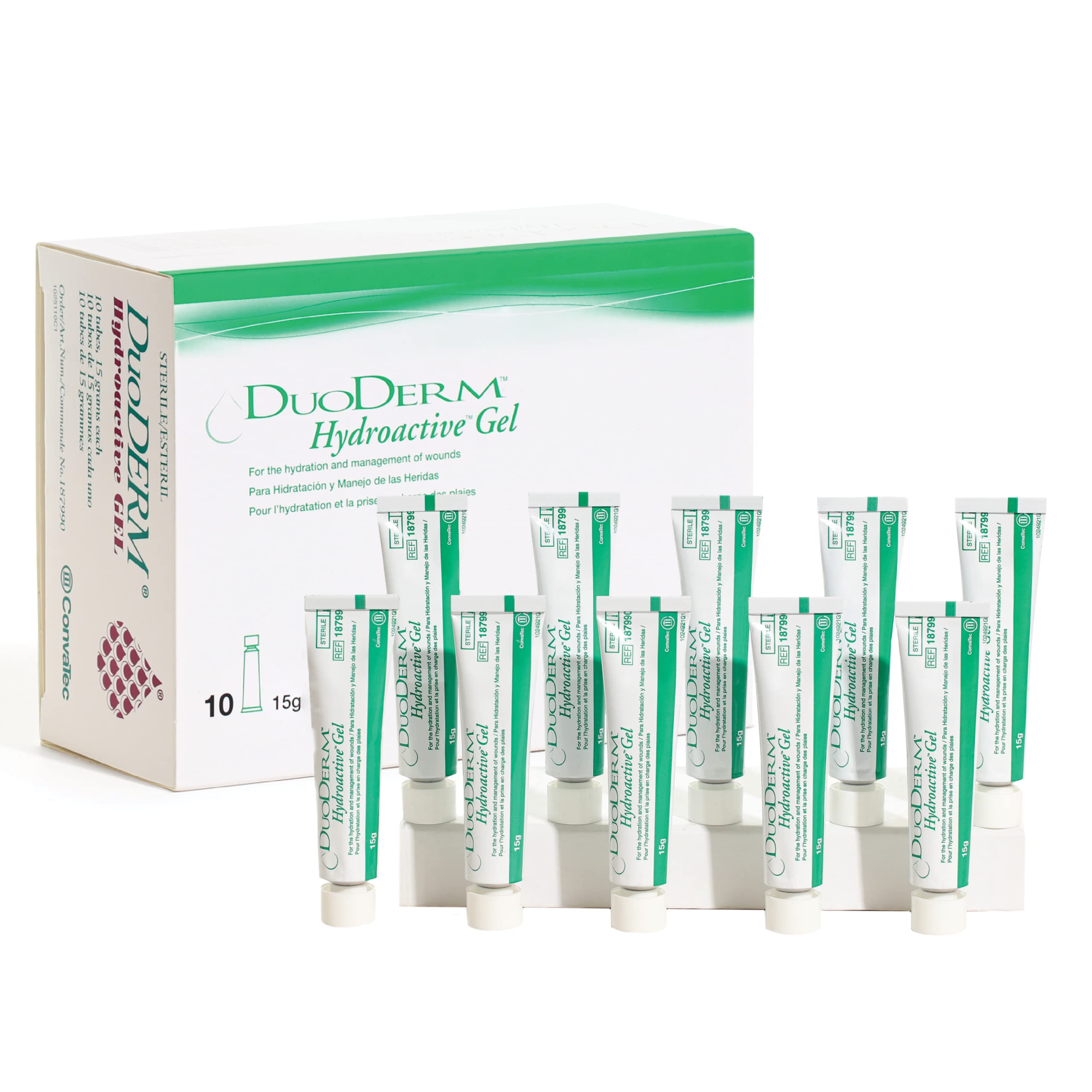 ConvaTec DuoDERM hydroactive gel 15g tube supports autolytic debridement.