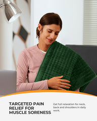 CooCoCo heating pad demonstrating moist heat option for deeper comfort