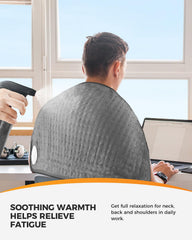 CooCoCo heating pad with digital display and six heat settings for precise warmth.