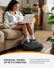 CooCoCo Foot Massager kneading rollers deliver deep shiatsu relief for tense feet
