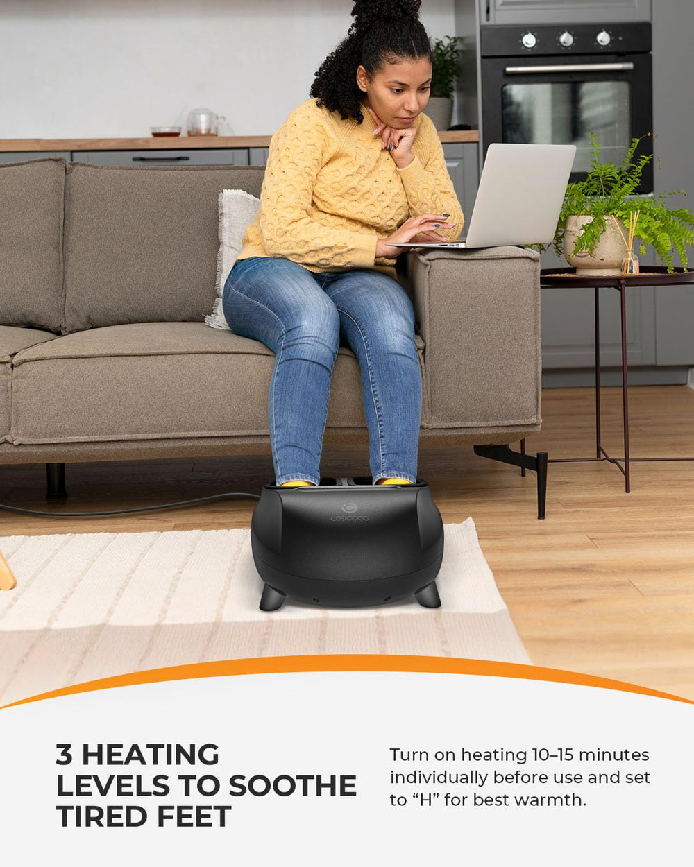 CooCoCo massager with removable washable sleeves for easy cleaning.
