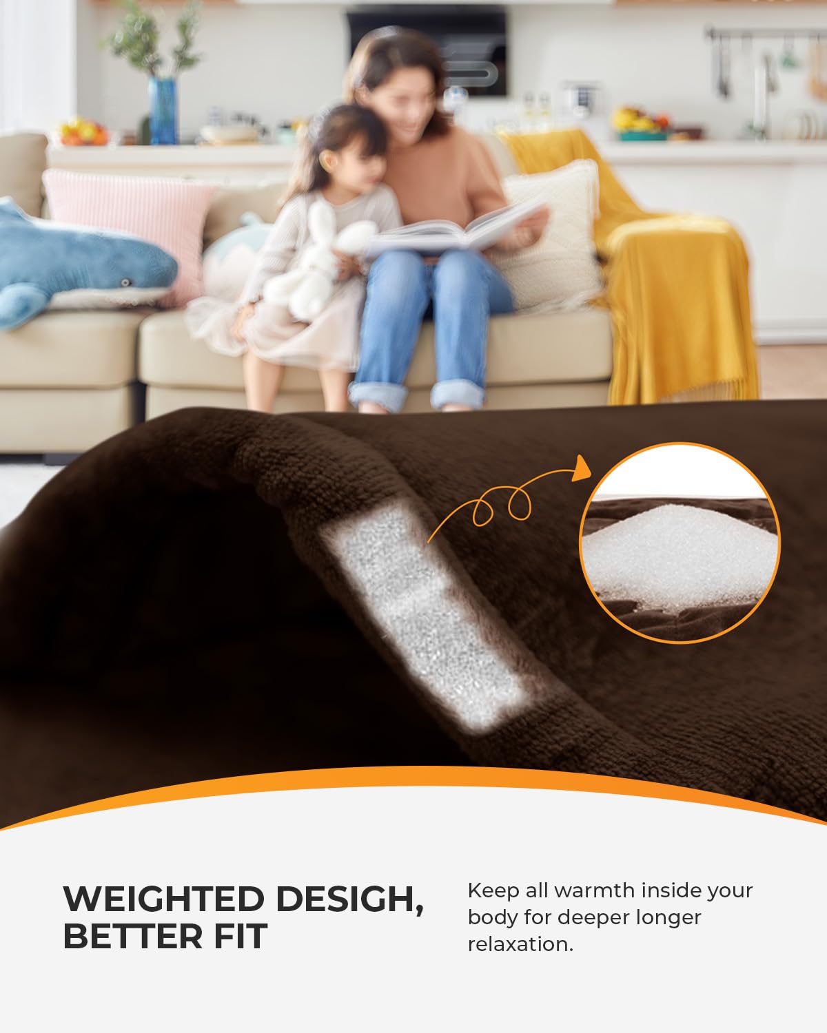 CooCoCo heating pad long 10ft cord for flexible placement.