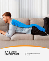 CooCoCo heating pad supports dry and moist heat modes for versatile relief.
