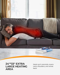 CooCoCo ETL certified heating pad with built in overheat protection