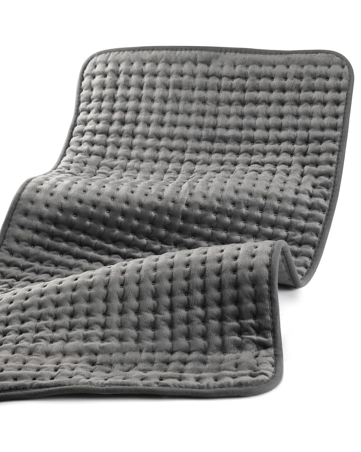 CooCoCo heating pad showing full-coverage 17x33 layout for back and shoulders with soothing warmth