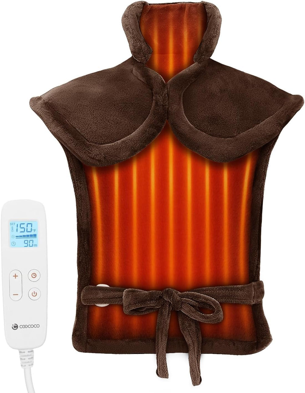 CooCoCo neck-shoulders-back heating pad for targeted warmth.