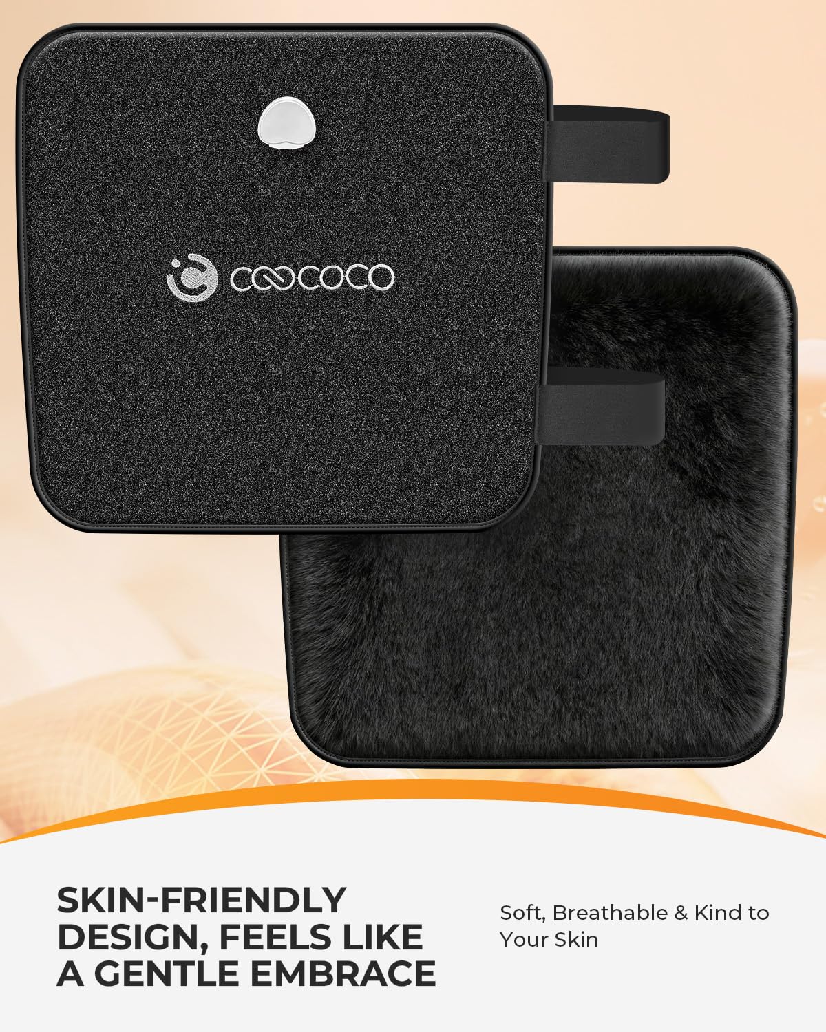 CooCoCo hip heating pad six heat settings offer personalized warmth.