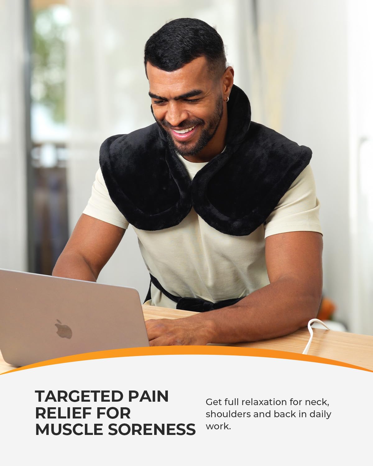 CooCoCo soft flannel fabric provides gentle touch during heat therapy.
