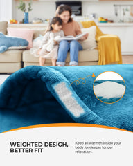 Blue CooCoCo heating pad offers versatile comfort for many rooms.