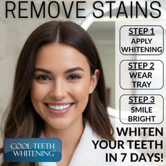 Cool Teeth Whitening sensitivity-friendly formula for enamel-safe whitening.