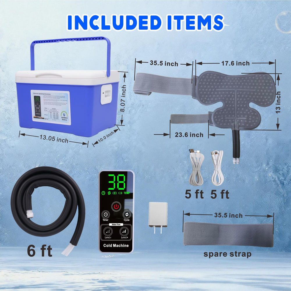 Portable cryo system ideal for home, hospital, or travel use