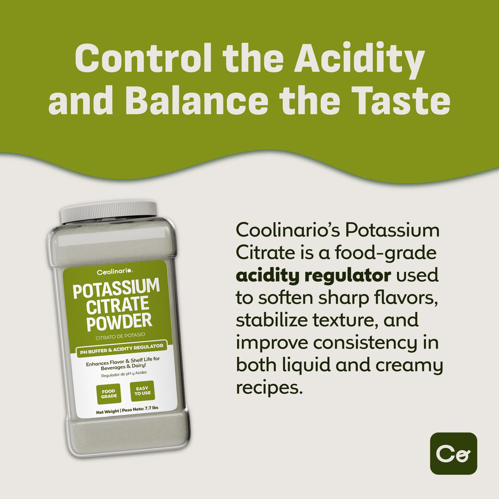 Coolinario Potassium Citrate Powder pour demonstrates easy dosing for drinks.