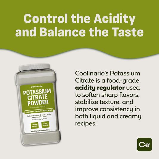 Coolinario Potassium Citrate Powder pour demonstrates easy dosing for drinks.