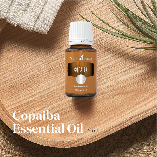 Copaiba oil in diffuser creating calming aroma and atmosphere