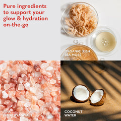 Copina Co organic sea moss label emphasizing purity and sourcing.