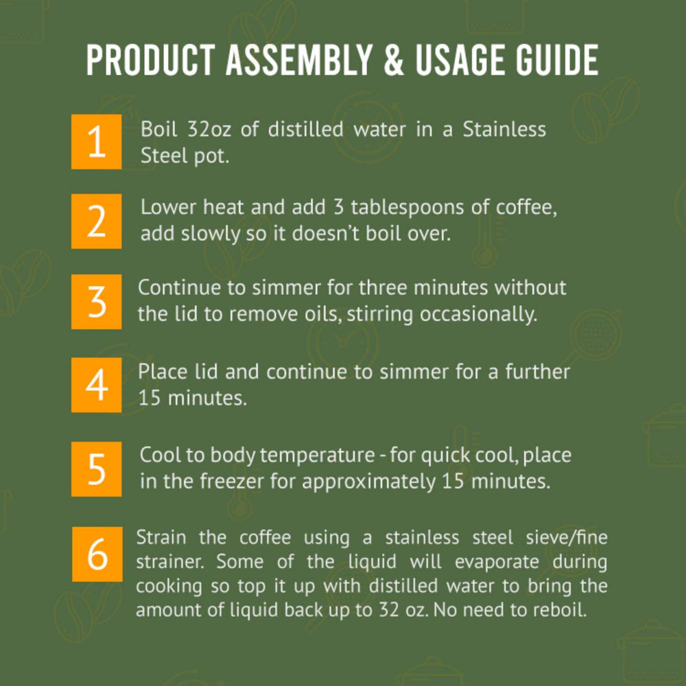 Cor-Vital USDA organic enema coffee label conveying purity and safe ingredients.