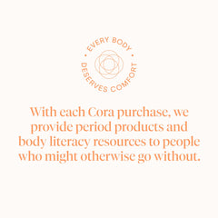 Cora fragrance-free, dye-free tampons for sensitive skin.