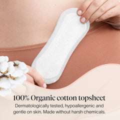 Cora topsheet bladder liner long provides extended protection and discreet wear.