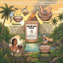 Coral Sea Kava powder Epii Island Secret; rare volcanic cultivar highlighted.