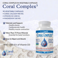 Coral White Coral Complex-3 capsules closeup highlighting nutrient blend