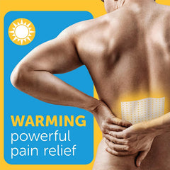Coralite capsaicin heat patch on skin with warming sensation