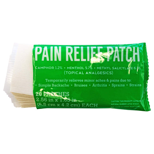 Coralite compact pain patch demonstrates skin-friendly coverage for small areas