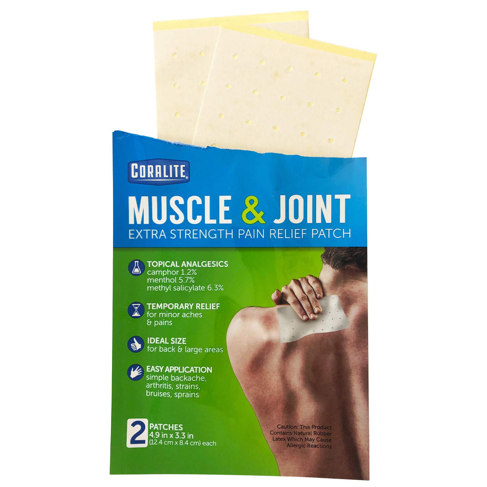 Coralite pain patch helps soothe tired muscles and soreness.