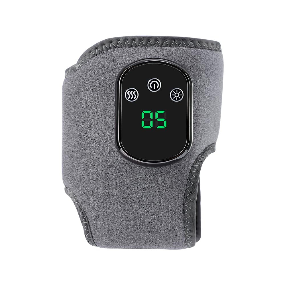 Heat settings indicator on the Cordless Ankle Massager shows warmth levels.