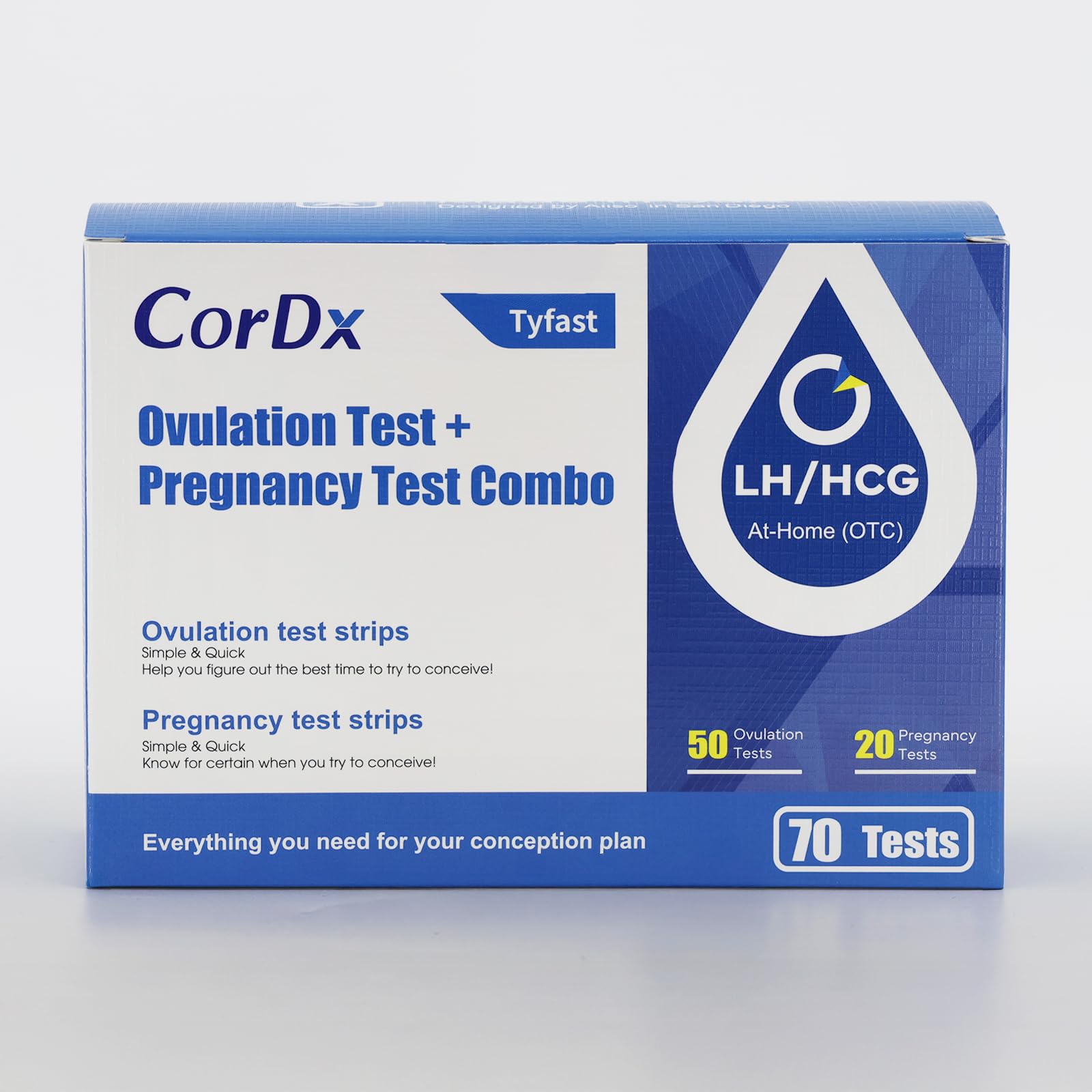 CorDx pregnancy test strip pack enables early home detection.