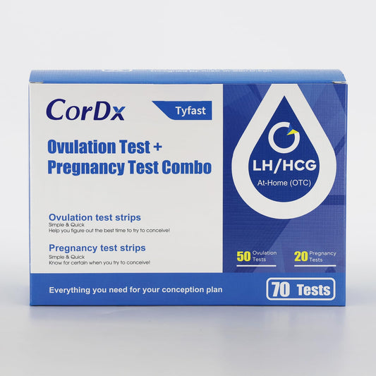 CorDx pregnancy test strip pack enables early home detection.