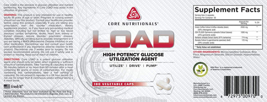 Core LOAD Platinum berberine-green coffee pill may support metabolic balance and carbohydrate management.