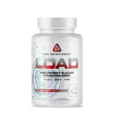 Core LOAD Platinum glucose-uptake bottle suggesting support for glucose disposal and post-meal energy balance.