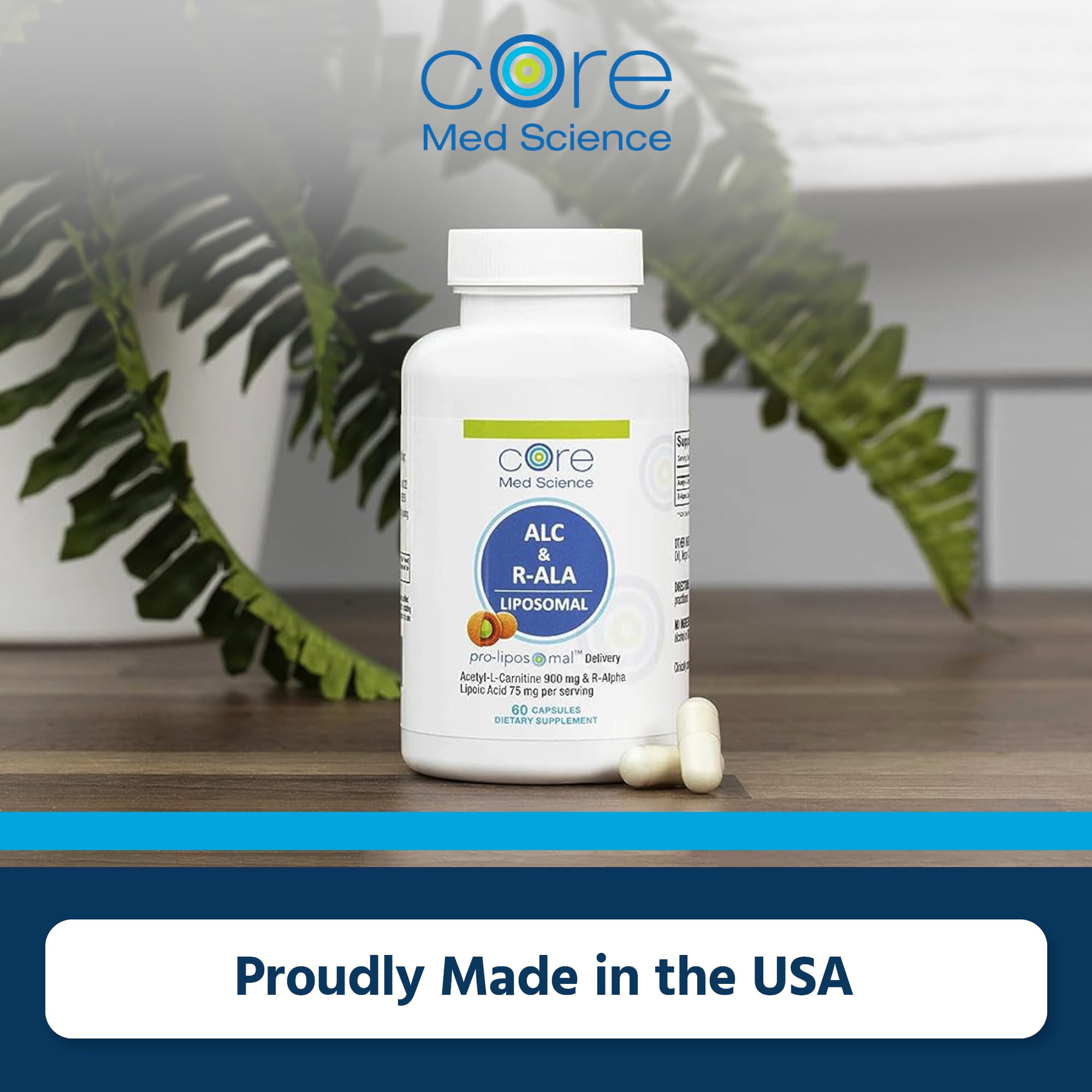 Core Med Science packaging communicates a trusted non-GMO formula for daily routines