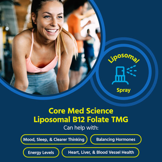 Close-up of spray nozzle on Core Med Science liposomal spray for easy under-tongue dosing.