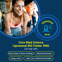 Close-up of spray nozzle on Core Med Science liposomal spray for easy under-tongue dosing.
