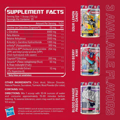 Nutrition facts highlight paraxanthine energy for smooth focus.