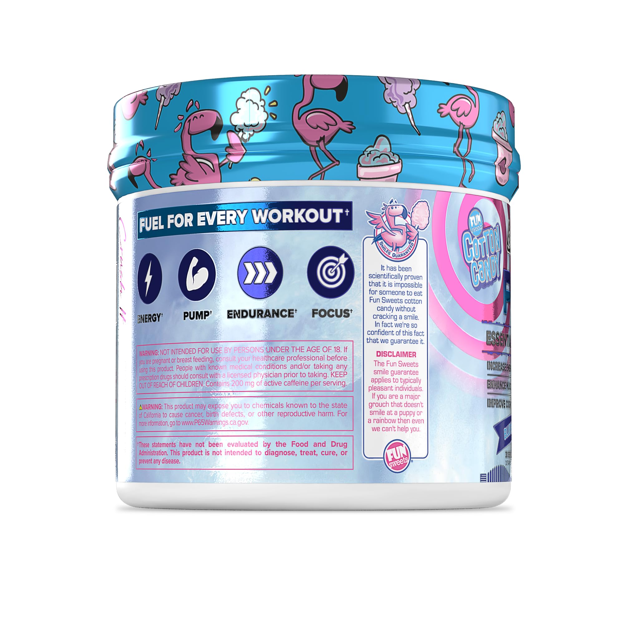 Core Nutritionals Essential Pre Workout blue raspberry bottle highlighting pumps during workouts