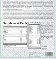 Core Nutritionals Grow Mass Gainer ingredients-panel highlights whole-food carb blend for balanced fueling.