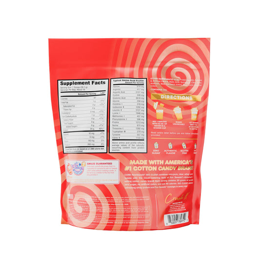 Core Nutritionals Iso Clear whey shake glass with clear liquid, high protein, zero sugar.