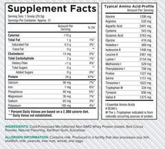 Core Nutritionals ISO Whey Protein Isolate allergen-free badge on packaging