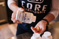 Core Nutritionals Multi Full Spectrum capsules close-up highlights easy-to-swallow daily nutrients.