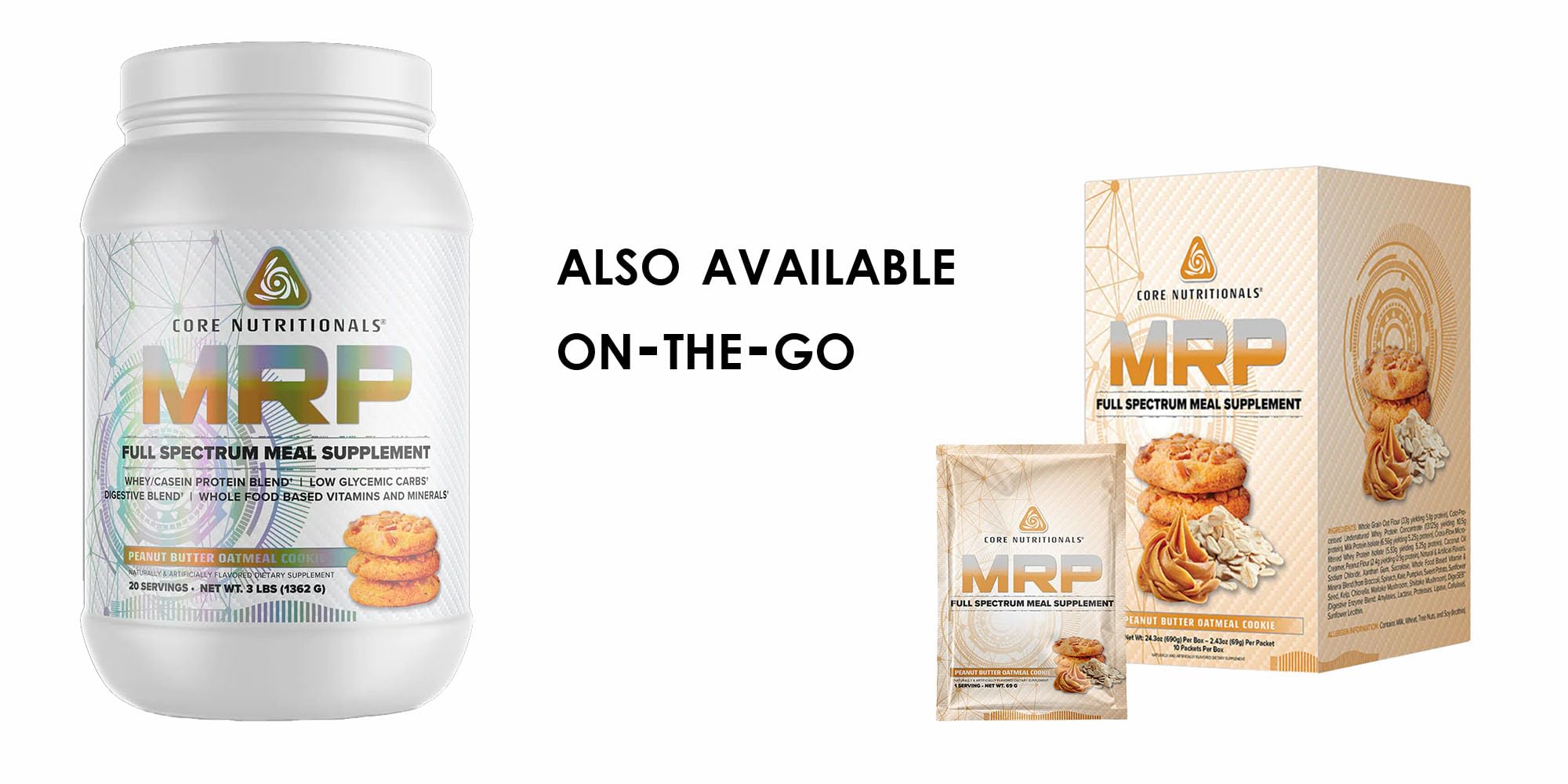 Core Nutritionals Platinum MRP cinnamon brown sugar close-up flavor.